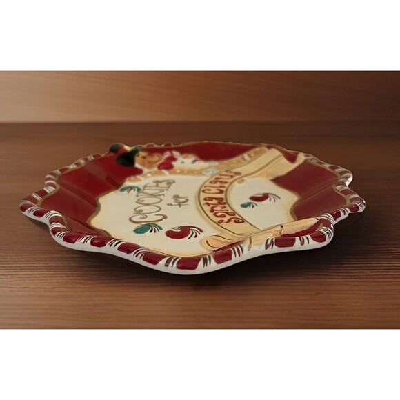 Christopher Radko Saks Fifth Avenue Cookies for Santa Claus 3D Platter - Picture 3 of 6